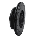 R1 Concepts 84-85 Mazda RX-7 Front Left Drilled & Slotted Black Brake Rotor by R1 Concepts RNC-633-80006L