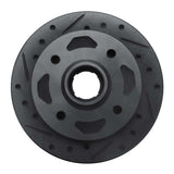 R1 Concepts 84-85 Mazda RX-7 Front Left Drilled & Slotted Black Brake Rotor by R1 Concepts RNC-633-80006L