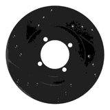 R1 Concepts 83-87 Mazda 626 Front Right Drilled & Slotted Black Brake Rotor by R1 Concepts RNC-633-80010R