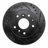 R1 Concepts 88-92 Ford Probe Front Right Drilled & Slotted Black Brake Rotor by R1 Concepts RNC-633-80016R