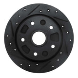 R1 Concepts 88-92 Ford Probe Rear Left Drilled & Slotted Black Brake Rotor by R1 Concepts RNC-633-80017L