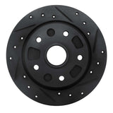R1 Concepts 88-92 Ford Probe Rear Right Drilled & Slotted Black Brake Rotor by R1 Concepts RNC-633-80017R
