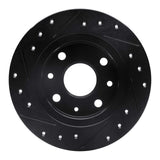 R1 Concepts 90-93 Mazda Miata Rear Right Drilled & Slotted Black Brake Rotor by R1 Concepts RNC-633-80023R