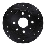 R1 Concepts 90-93 Mazda Miata Rear Right Drilled & Slotted Black Brake Rotor by R1 Concepts RNC-633-80023R