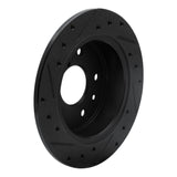 R1 Concepts 89-91 Mazda RX-7 Rear Right Drilled & Slotted Black Brake Rotor by R1 Concepts RNC-633-80024R