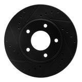 R1 Concepts 92-03 Mazda 929 Front Left Drilled & Slotted Black Brake Rotor by R1 Concepts RNC-633-80027L