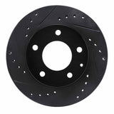 R1 Concepts 93-03 Ford Probe Front Left Drilled & Slotted Black Brake Rotor by R1 Concepts RNC-633-80028L
