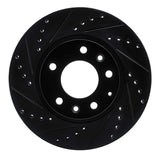 R1 Concepts 93-95 Mazda RX-7 Front Left Drilled & Slotted Black Brake Rotor by R1 Concepts RNC-633-80031L