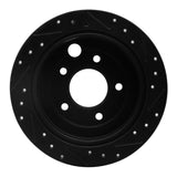 R1 Concepts 95-02 Mazda Millenia Rear Left Drilled & Slotted Black Brake Rotor by R1 Concepts RNC-633-80033L