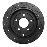 R1 Concepts 95-02 Mazda Millenia Rear Right Drilled & Slotted Black Brake Rotor by R1 Concepts RNC-633-80033R
