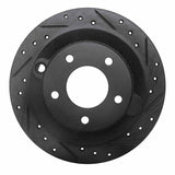 R1 Concepts 95-02 Mazda Millenia Rear Right Drilled & Slotted Black Brake Rotor by R1 Concepts RNC-633-80033R