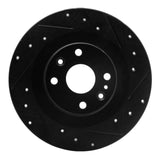 R1 Concepts 01-05 Mazda Miata Rear Right Drilled & Slotted Black Brake Rotor by R1 Concepts RNC-633-80037R