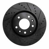 R1 Concepts 04-08 Mazda RX-8 Front Right Drilled & Slotted Black Brake Rotor by R1 Concepts RNC-633-80042R