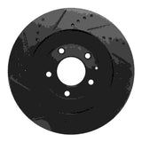 R1 Concepts 04-11 Mazda RX-8 Rear Right Drilled & Slotted Black Brake Rotor by R1 Concepts RNC-633-80044R
