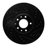 R1 Concepts 06-07 Mazda 6 Front Left Drilled & Slotted Black Brake Rotor by R1 Concepts RNC-633-80045L