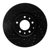 R1 Concepts 06-07 Mazda 6 Front Left Drilled & Slotted Black Brake Rotor by R1 Concepts RNC-633-80045L