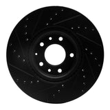 R1 Concepts 06-07 Mazda 6 Front Right Drilled & Slotted Black Brake Rotor by R1 Concepts RNC-633-80045R