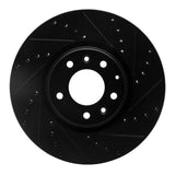 R1 Concepts 06-07 Mazda 6 Front Right Drilled & Slotted Black Brake Rotor by R1 Concepts RNC-633-80045R