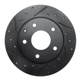 R1 Concepts 14-16 Mazda 3 Sport Rear Left Drilled & Slotted Black Brake Rotor by R1 Concepts RNC-633-80049L