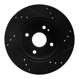 R1 Concepts 11-15 Mazda 2 (Mexico) Front Left Drilled & Slotted Black Brake Rotor by R1 Concepts RNC-633-80050L