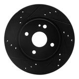R1 Concepts 11-15 Mazda 2 (Mexico) Front Left Drilled & Slotted Black Brake Rotor by R1 Concepts RNC-633-80050L