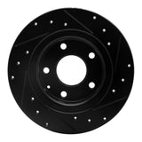 R1 Concepts 14-21 Mazda 6 Rear Left Drilled & Slotted Black Brake Rotor by R1 Concepts RNC-633-80051L