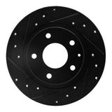 R1 Concepts 14-21 Mazda 6 Rear Left Drilled & Slotted Black Brake Rotor by R1 Concepts RNC-633-80051L