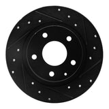R1 Concepts 14-21 Mazda 6 Rear Right Drilled & Slotted Black Brake Rotor by R1 Concepts RNC-633-80051R
