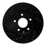 R1 Concepts 14-24 Mazda 3 Front Left Drilled & Slotted Black Brake Rotor by R1 Concepts RNC-633-80052L