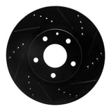 R1 Concepts 14-24 Mazda 3 Front Right Drilled & Slotted Black Brake Rotor by R1 Concepts RNC-633-80052R