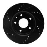 R1 Concepts 14-24 Mazda CX-3 Front Right Drilled & Slotted Black Brake Rotor by R1 Concepts RNC-633-80053R