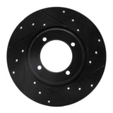 R1 Concepts 74-84 Ford COURIER (USA/Canada) Front Right Drilled & Slotted Black Brake Rotor by R1 Concepts RNC-633-80054R