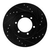 R1 Concepts 86-93 Mazda B2600 Front Left Drilled & Slotted Black Brake Rotor by R1 Concepts RNC-633-80056L