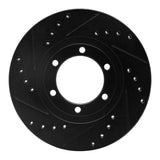 R1 Concepts 86-93 Mazda B2600 Front Left Drilled & Slotted Black Brake Rotor by R1 Concepts RNC-633-80056L