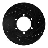 R1 Concepts 86-93 Mazda B2200 Front Right Drilled & Slotted Black Brake Rotor by R1 Concepts RNC-633-80056R