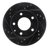 R1 Concepts 92-93 Mazda MPV Front Left Drilled & Slotted Black Brake Rotor by R1 Concepts RNC-633-80059L