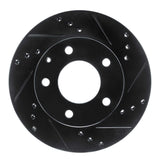 R1 Concepts 92-93 Mazda MPV Front Right Drilled & Slotted Black Brake Rotor by R1 Concepts RNC-633-80059R