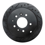 R1 Concepts 92-06 Mazda 929 Rear Left Drilled & Slotted Black Brake Rotor by R1 Concepts RNC-633-80061L