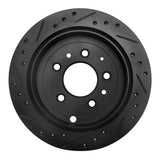 R1 Concepts 92-06 Mazda 929 Rear Right Drilled & Slotted Black Brake Rotor by R1 Concepts RNC-633-80061R