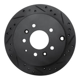 R1 Concepts 92-06 Mazda 929 Rear Right Drilled & Slotted Black Brake Rotor by R1 Concepts RNC-633-80061R