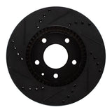 R1 Concepts 95-06 Mazda MPV Front Right Drilled & Slotted Black Brake Rotor by R1 Concepts RNC-633-80062R