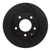 R1 Concepts 95-06 Mazda MPV Front Right Drilled & Slotted Black Brake Rotor