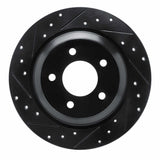 R1 Concepts 06-15 Mazda 5 Rear Left Drilled & Slotted Black Brake Rotor by R1 Concepts RNC-633-80064L