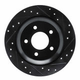 R1 Concepts 06-15 Mazda 5 Rear Right Drilled & Slotted Black Brake Rotor by R1 Concepts RNC-633-80064R