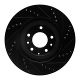 R1 Concepts 07-15 Mazda CX-9 Front Left Drilled & Slotted Black Brake Rotor by R1 Concepts RNC-633-80069L