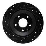 R1 Concepts 13-18 Mazda Cx-5 Rear Right Drilled & Slotted Black Brake Rotor by R1 Concepts RNC-633-80070R