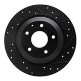 R1 Concepts 13-18 Mazda Cx-5 Rear Right Drilled & Slotted Black Brake Rotor by R1 Concepts RNC-633-80070R
