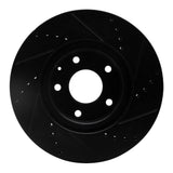 R1 Concepts 13-15 Mazda 6 Front Left Drilled & Slotted Black Brake Rotor by R1 Concepts RNC-633-80071L