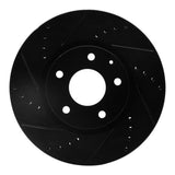 R1 Concepts 13-15 Mazda 6 Front Left Drilled & Slotted Black Brake Rotor by R1 Concepts RNC-633-80071L