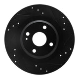 R1 Concepts 16-25 Fiat 124 Spider Rear Right Drilled & Slotted Black Brake Rotor by R1 Concepts RNC-633-80072R